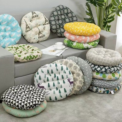 2pcs Washable Round Seat Pads Patio Seat Cushions Garden Booster Chair Soft Pads - Foto 1 di 42