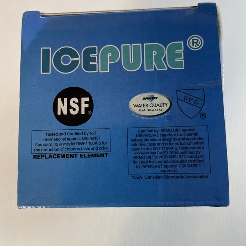 Filtro acqua frigorifero ricambio RWF1100A ghiaccio puro nuovo - Foto 4 di 4