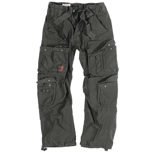 Surplus Mens Combat Trousers Army Cargo Work Wear Pants Casual US Vintage Black