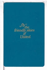 Single Airline Playing Card "United, UAL 205D" Chan/Mertens #, 1968
