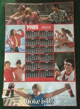 Affiche - "Enjoy Coca-Cola" et Coca c'est ça !" Affiche et calendrier 1985 *VINTAGE*