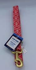 Top Paw Nylon Dog Leash 4 FT Woven Pink Design