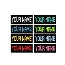 Custom Your Name Patch Embroidered Iron-On Applique Motorcycle Veteran Tactical