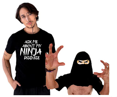 Ninja T-Shirt, Ask Me About My Ninja Verkleidung Shirt, Ninja Flip Tee, lustiges Top