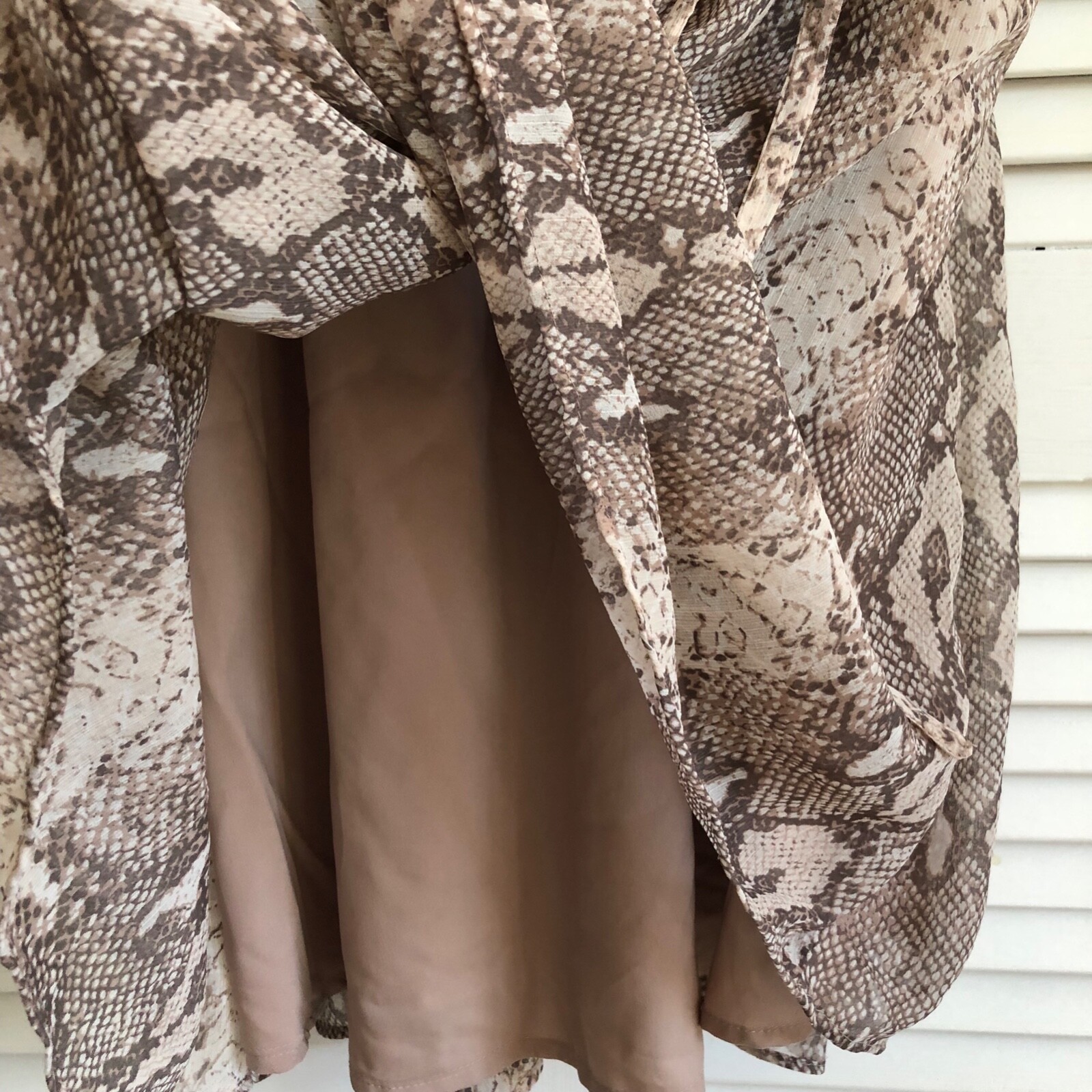 Banana Republic Animal Snake Python Print Blouson… - image 8