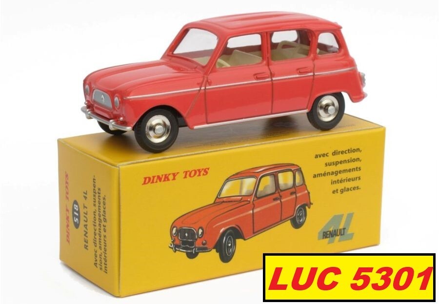 Lot De 5 Miniatures Dinky Toys Atlas 1/43 - SIMCA, RENAULT, FIAT, CITROËN (Boîtes Incluses)