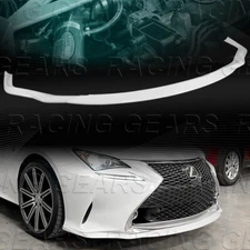 AG-STYLE PAINTED WHITE FRONT BUMPER LIP BODY SPOILER FIT 15-18 LEXUS RC300 RC350