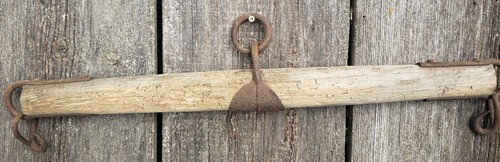 Antique Vintage Wood Evener Bar Double Tree Yoke horse Ox Western Primitive 30” - Picture 4 of 8