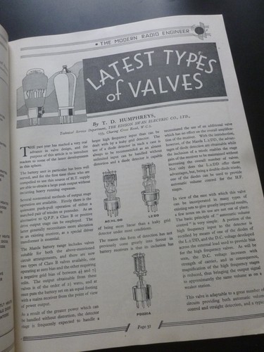 Anon – THE MODERN RADIO ENGINEER No. 1, Season 1934 – First Issue; Telsen - Foto 6 di 17