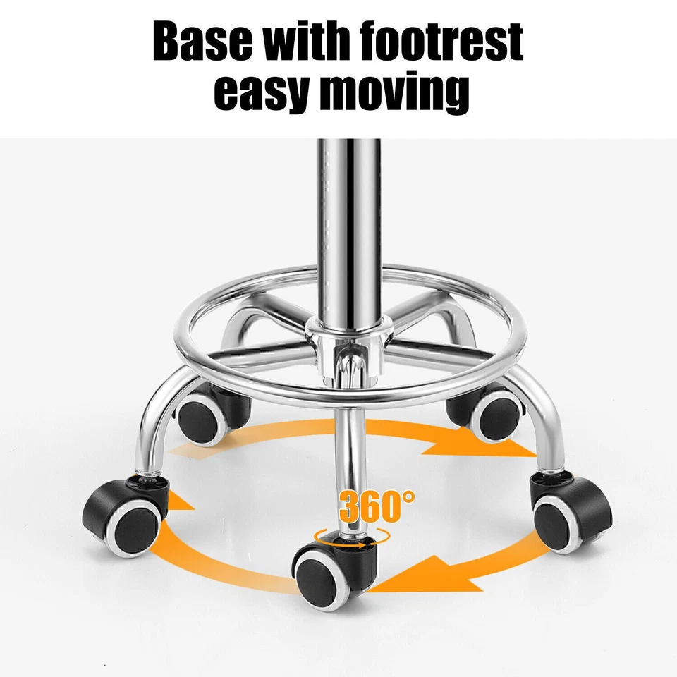 Drehhocker auf Rollen höhenverstellbarer Rollhocker für Kosmetikstudios Gxydudrv - Bild 3 von 4