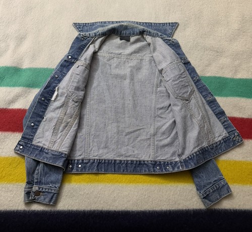 Vintage 70s 80s Western Sears Roebucks & Co Denim Jean Jacket Small Viking Crest - Picture 19 of 24