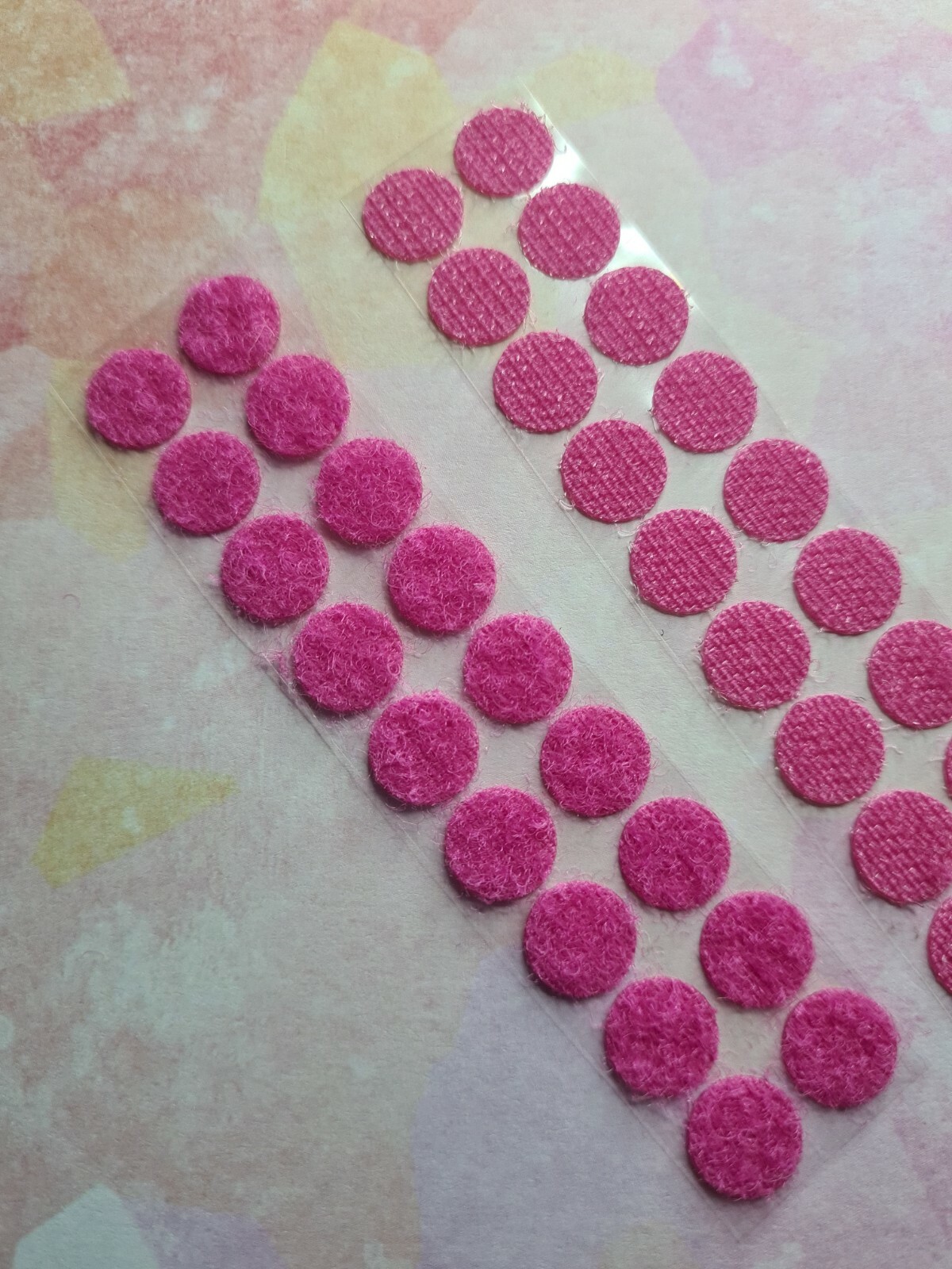Pink Self Adhesive Velcro Dots 10mm x 18 eBay