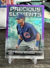 2023 Bowman Platinum Precious Elements Purple #PE4 Cristian Hernandez /250 Cubs