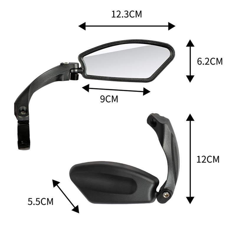 For Hafny HFMR080 Fully Adjustable Magic Bicycle Rear View Mirror