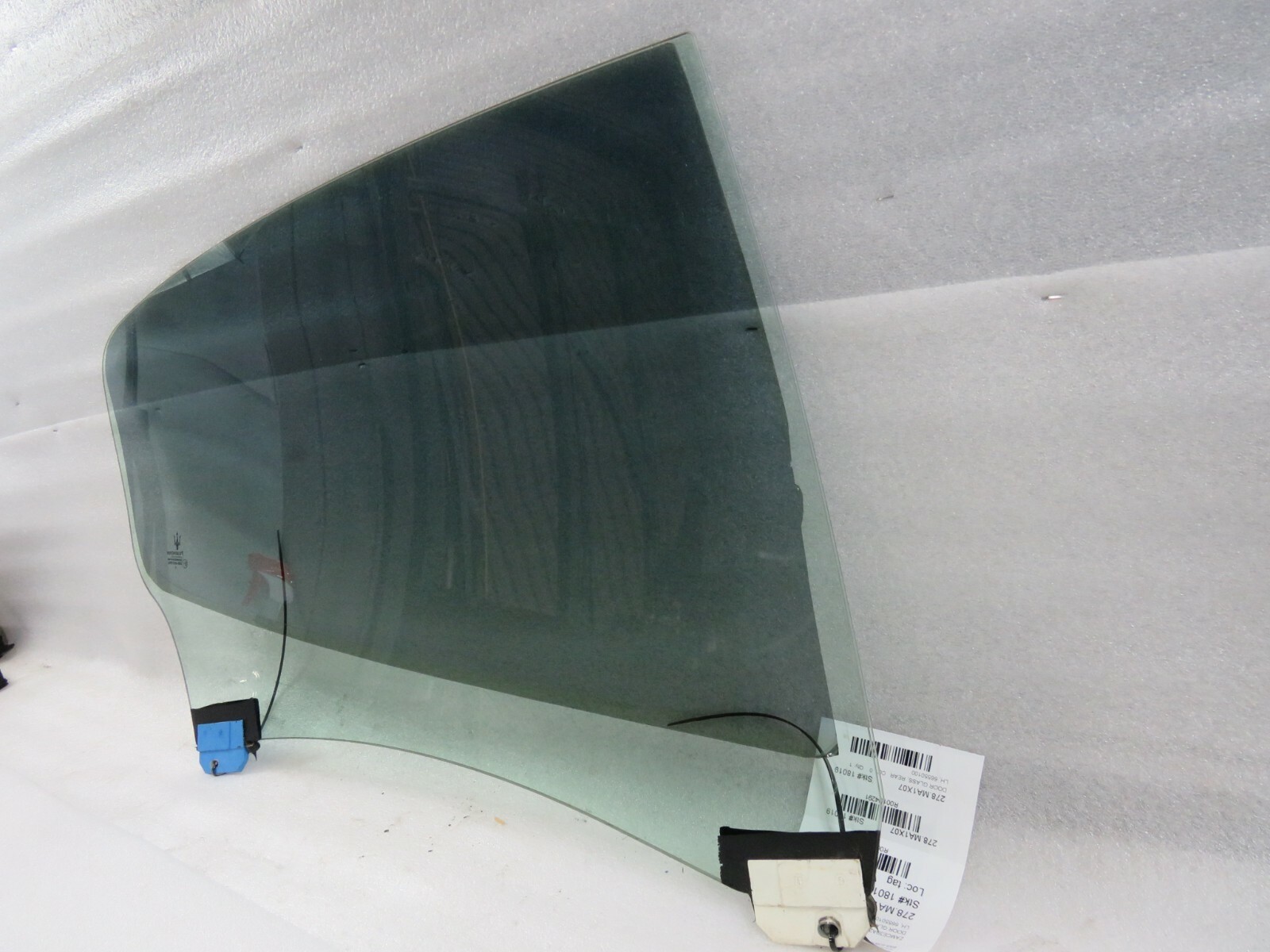Maserati Quattroporte, LH, Left, Rear Door Glass, Used, P/N 66550100