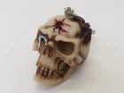 Scorpio Blue Eye Skull Keychain - Gothic