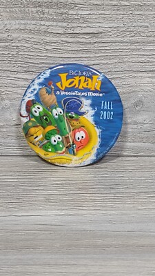 Big Idea's Jonah A Veggietales Movie Promotional Button Pin 