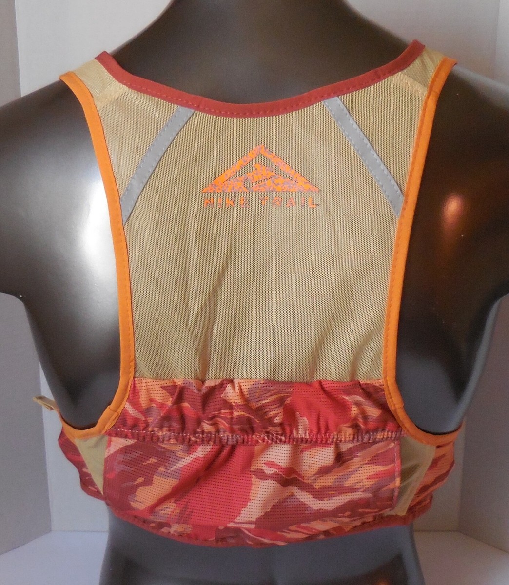 Nike Trail Running Vest 2.0 Printed S M Orange/L Curry/T Orange