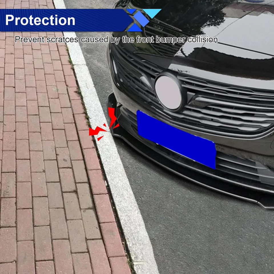 Front Bumper Lip Splitter Carbon Fiber Body Kit Side Skirt For Mazda6 2014-2018 Foto 3 de 4