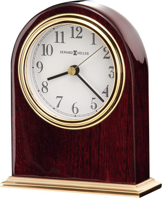 Howard Miller Monroe Table Clock - Arch-Shaped Analog Desk Clock, Wooden Tableto