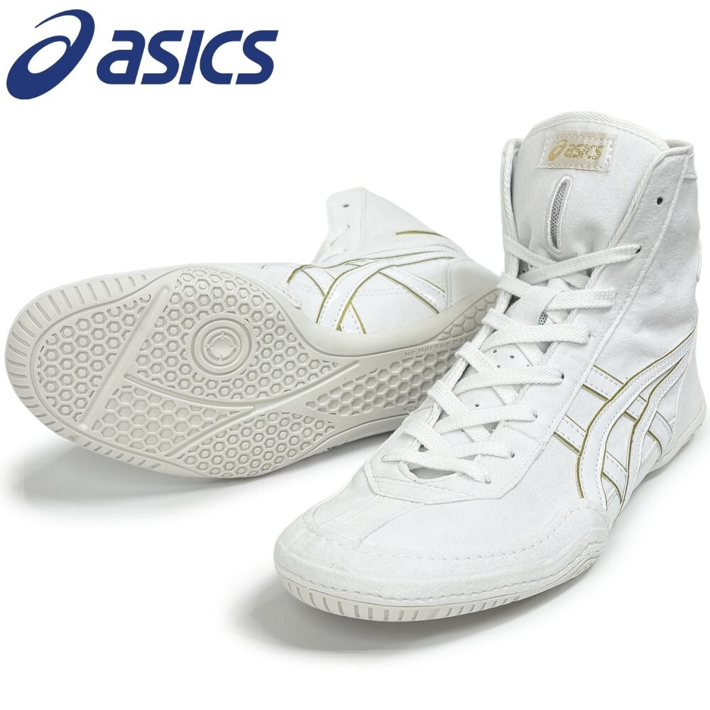 ASICS Wrestling Shoes 1083A001 White White Gold EX-EO TWR900