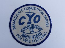 1974 Immaculate Conception Parish PEE WEE Footbal CYO Patch Tuckahoe New York???