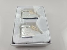 First Tooth  First Curl Keepsake Baby Shoes In German 