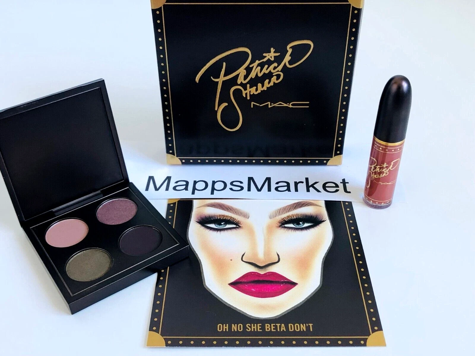 MAC Patrick Starrr Oh No She Beta Don't 2Pc Set Sugah Mama Eye Ultimate Diva Lip