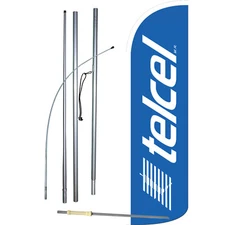 Telcel Complete Swooper Flag Bundle