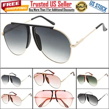 Big Sunglasses Pilot XXL "Talon" Oversize Aviator Men Women Metal Frame Gradient