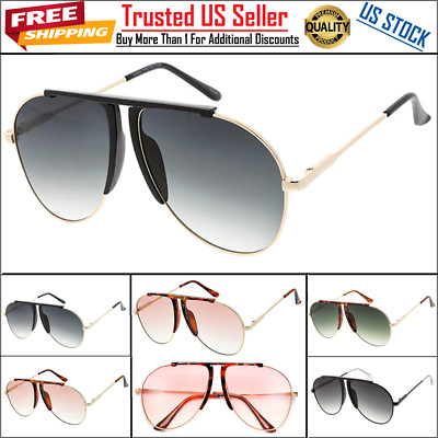 Big Sunglasses Pilot XXL ''Talon'' Oversize Aviator Men Women Metal Frame Gradient