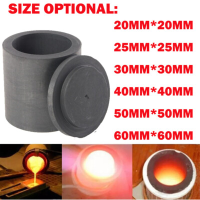20/25/30/40/50/60mm Graphite Ingot Crucible Mould Melting Casting Refining HOT