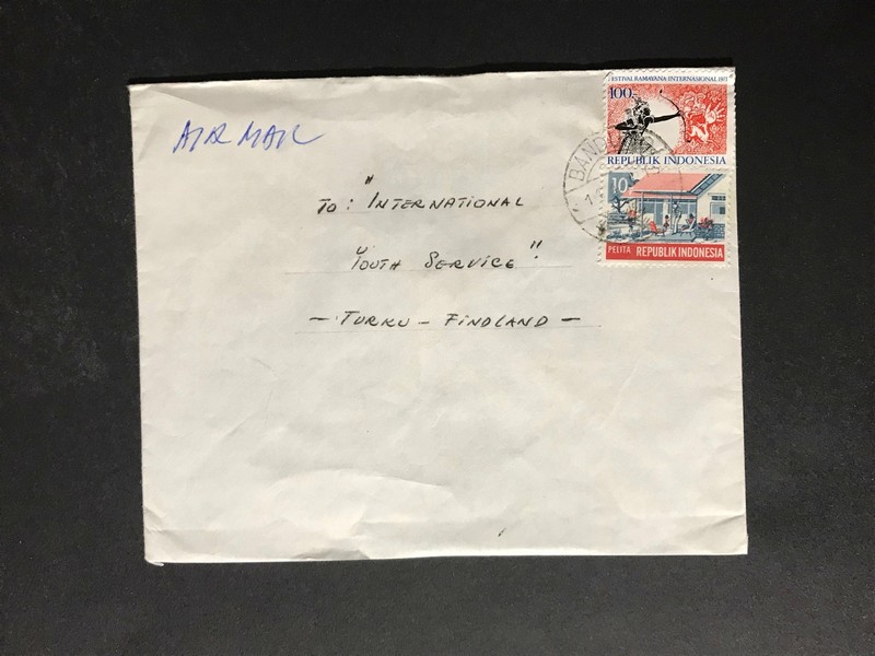 Indonesia #780//B242 Cover to Finland 1970-1999 Cover #905