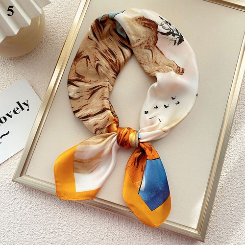 70*70cm Women Soft Bandana Shawl Square Silk Scarf Printed Small Neck Scarves AU - Picture 16 of 57
