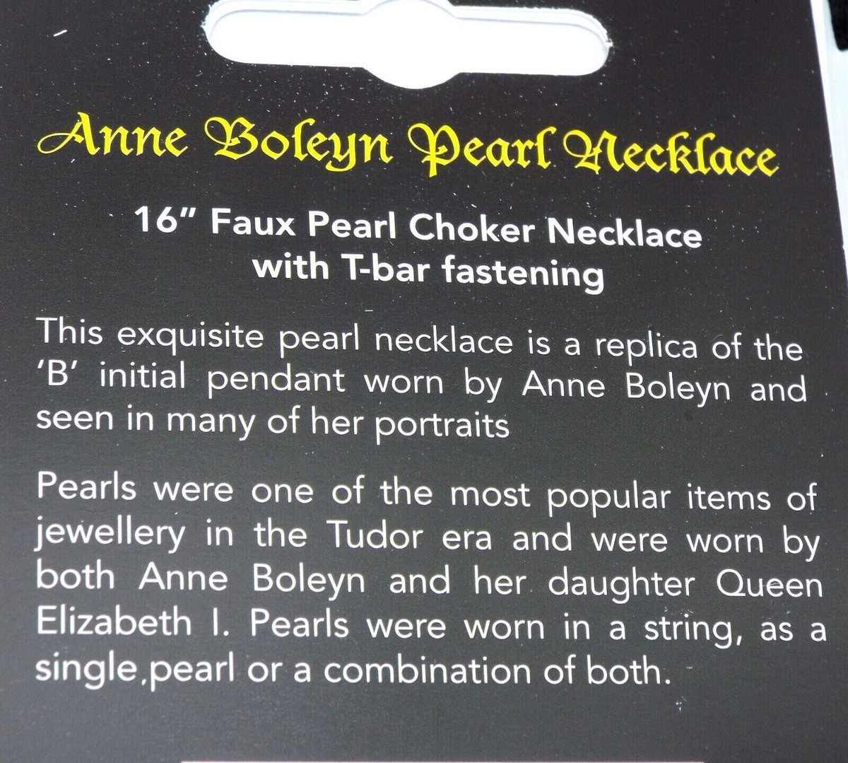 Anne Boleyn Faux Pearl Necklace Tudors Henry VIII Medieval Fancy Dress Party