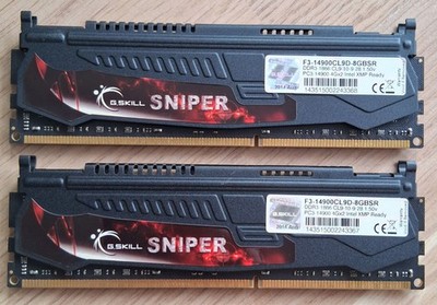 GSKILL SNIPER 8GB (2x4GB) DDR3 1866MHz  PC3: 14900 (Ohne OVP)