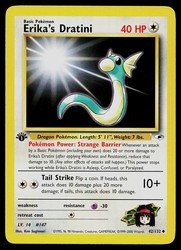 Erika's Dratini 42/132 - Gym Heroes - 1st Edition Uncommon