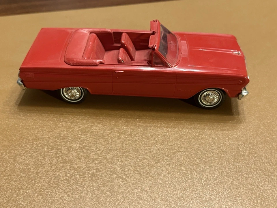 1964 RED FORD FALCON CONVERTIBLE DEALER PROMO MODEL CAR W/ORIGINAL BOX - Image 2 of 4