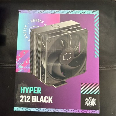 Cooler Master Hyper 212 Black CPU Air Cooler - Aluminium Finish, 4 Compact Co...