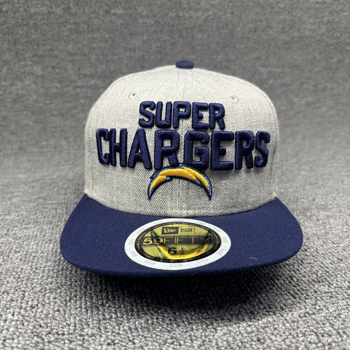 New Era 59FIFTY NFL Los Angeles Chargers Kids Fitted Hat 6 1/2 Super Chargers