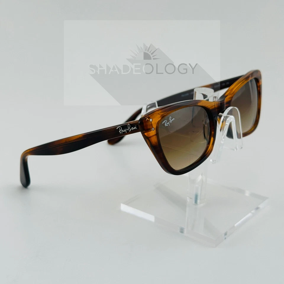 NEW Ray-Ban RB2299 Lady Burbank Women's Cat Eye Sunglasses 52mm Brown/Brown Lens - Image 3 of 4