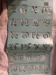 MONOGRAM STENCIL ALPHABET NEW