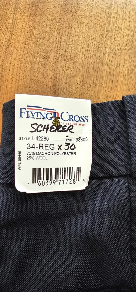 Fechheimer/Flying Cross Poly/Wool Trouser Police 34x30 - Image 2 of 2