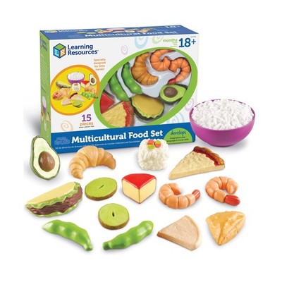 Learning Resources New Sprouts Multicultural Play Food Set - 15 Pie... Fast Ship