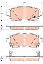 FRONT BRAKE PAD SET DISC BRAKE