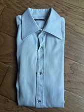 GUCCI 16 41 Gray Dress Shirt