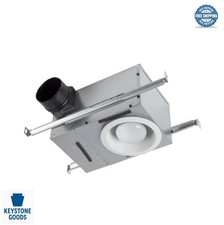 Recessed Light Ventilation Fan 70 CFM 1.5 Sones White Ceiling Mount Bathroom