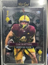 2025 Wild Card Cam Skattebo/Sam Leavitt Rookie 1 of 1 RC Pre-owned.