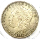 1892-CC Morgan Silver Dollar $1 Carson City Coin - Certified PCGS AU55