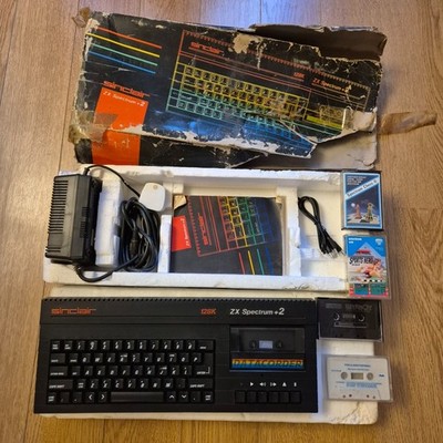 Sinclair ZX Spectrum Plus +2a Refurbished Computer 128K Boxed Vintage getestet